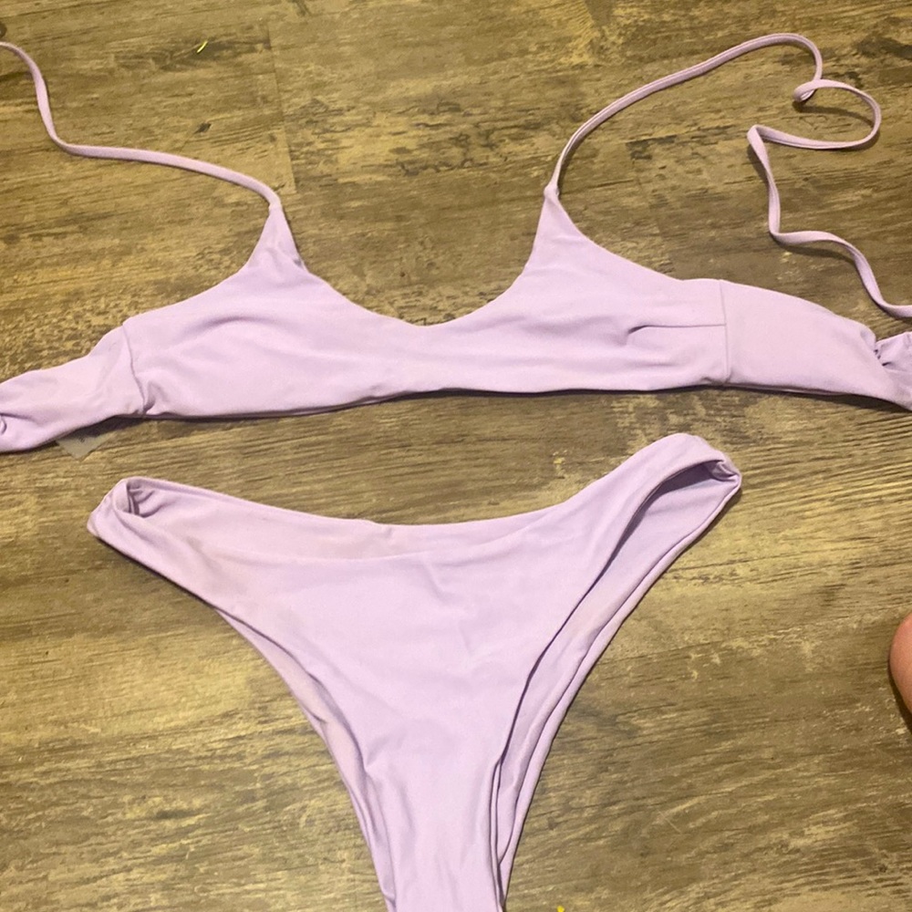 light purple bikini from shein never worn size s